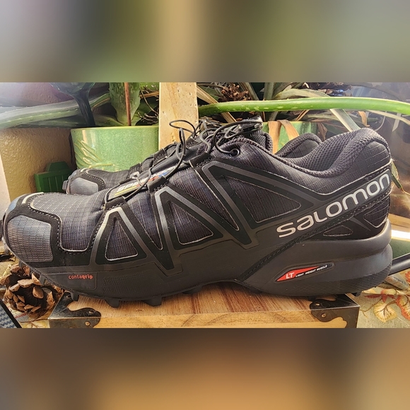 Mens Salomon Black Speedcross 4 Men's Athletic Shoes - Picture 2 of 11